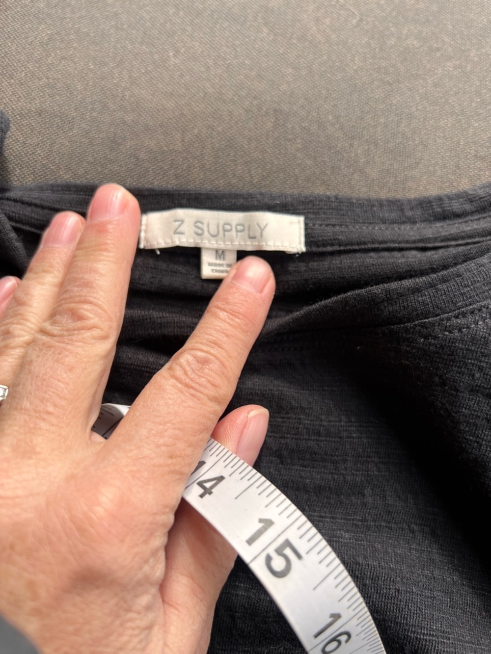 Z Supply Black Gathered-Waist Mini Dress - Picture 3 of 3